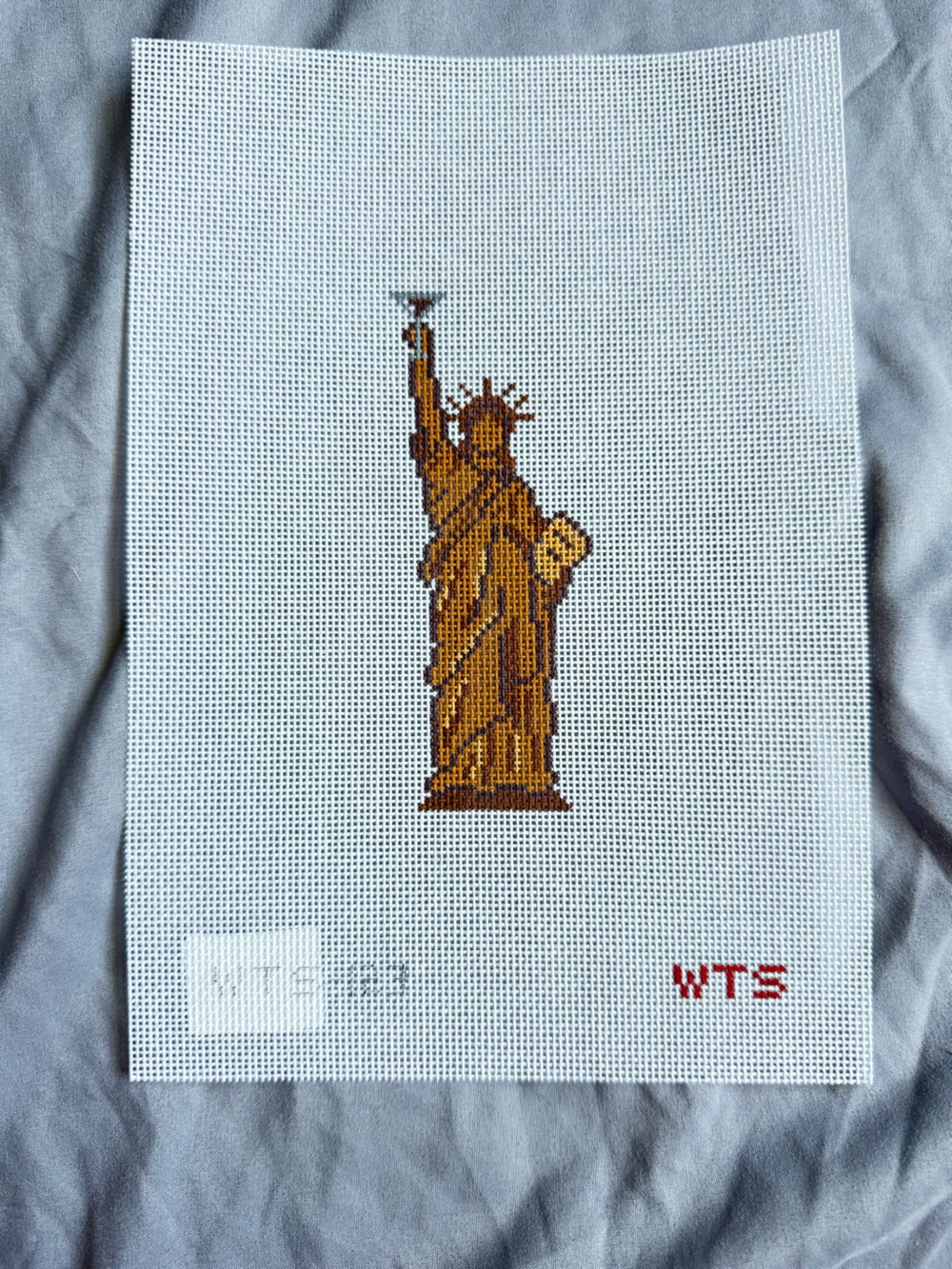 WTS (Lady Espresso Martini) Hand Painted Needlepoint Canvas NWT Crafts